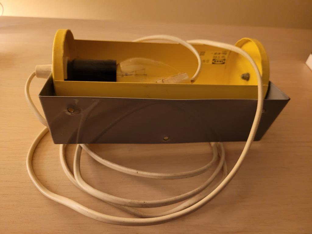 vintage gele slaapkamerlampen uit de jaren 80, Ophalen of Verzenden, Zo goed als nieuw, Metaal, Minder dan 50 cm
