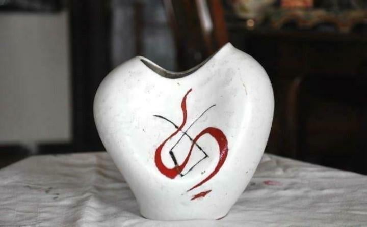 vase design terre cuite emaillé allemand, Enlèvement ou Envoi