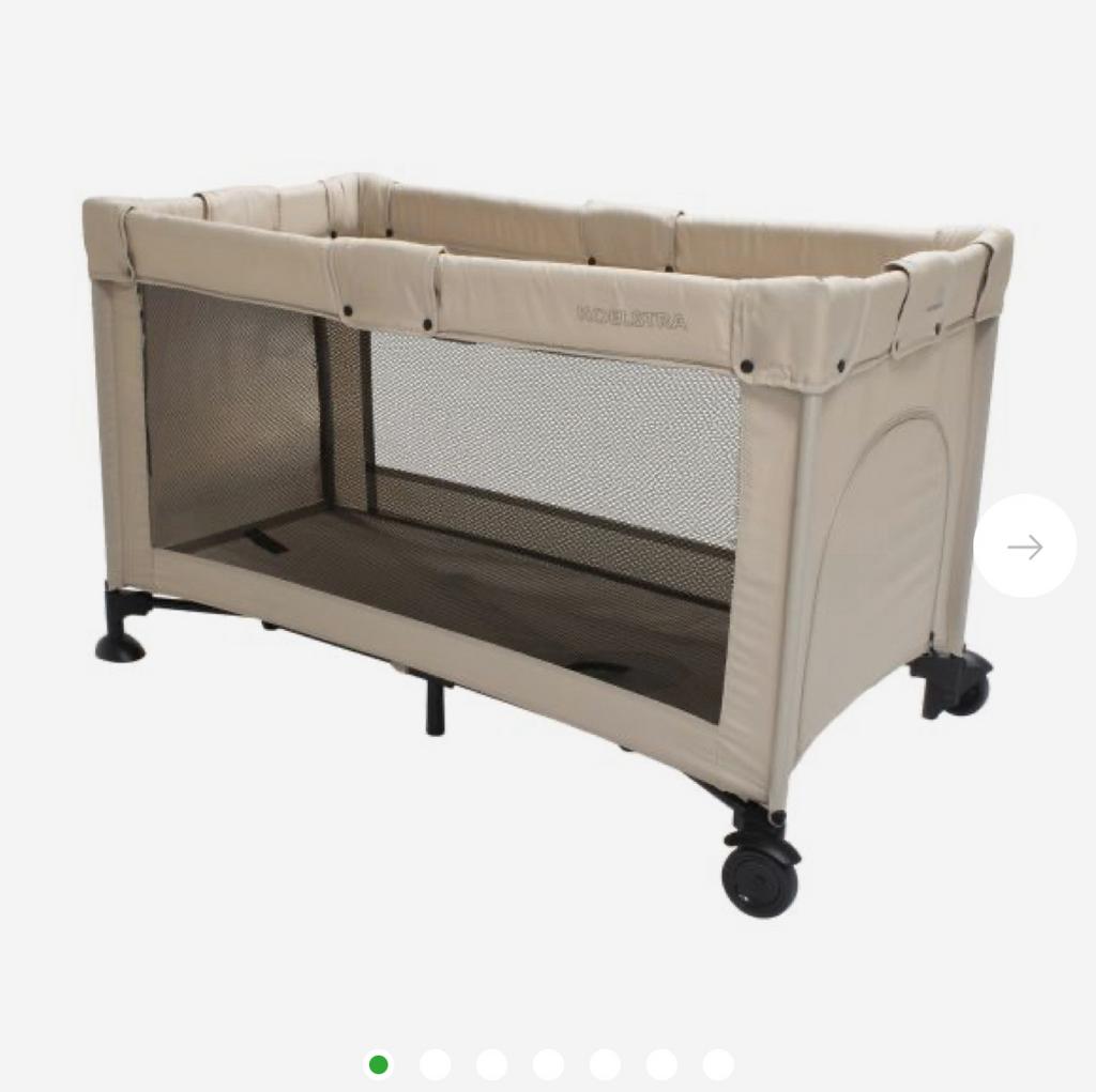 Reisbedje van Koelstra beige, Kinderen en Baby's, Ophalen, Zo goed als nieuw, Reisbedje