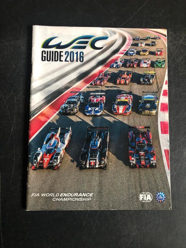 WEC Guide 2016 Porsche Toyota Spa Le Mans FIA, Verzamelen, Ophalen of Verzenden