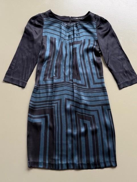 Weinig gedragen zijden jurk Talking French, Kleding | Dames, Jurken, Talking French, Verzenden, Zwart, Zo goed als nieuw