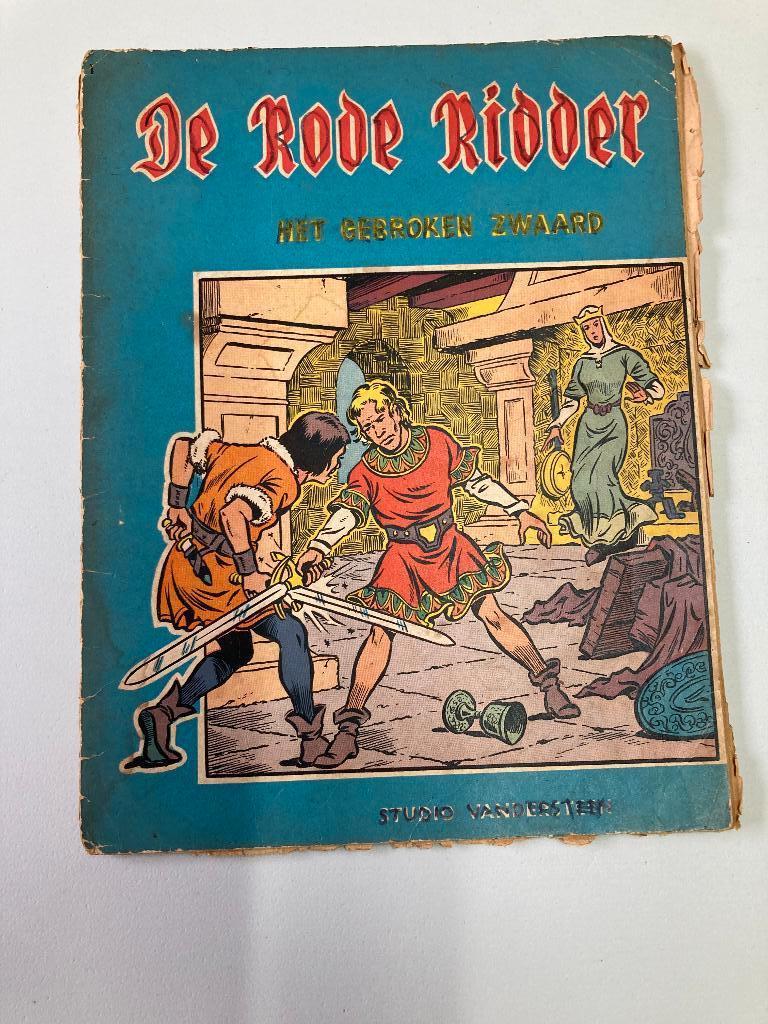 De Rode Ridder Het gebroken zwaard 1959, Gelezen, Eén stripboek, Studio  Vandersteen, Ophalen of Verzenden