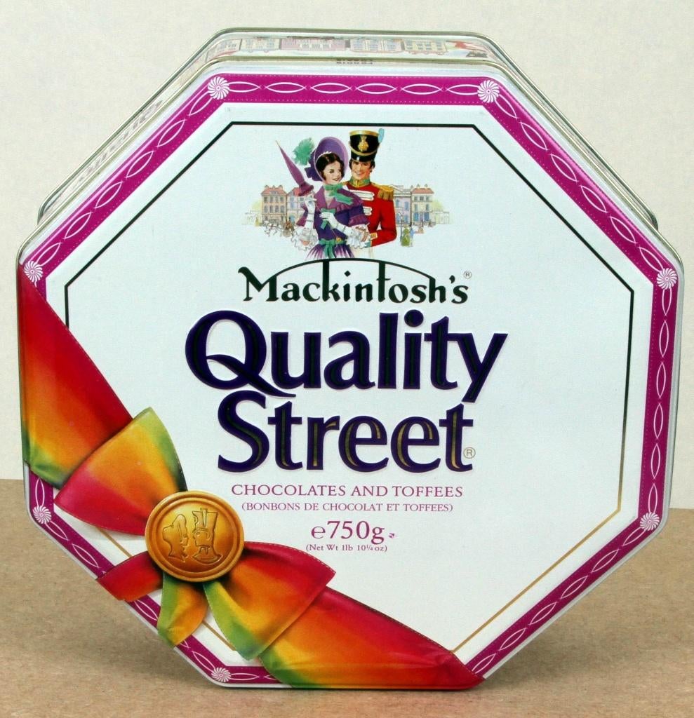 Boîte en fer blanc Quality Street, 8 boîtes carrées, Enlèvement ou Envoi, Comme neuf, Autre, Autres marques