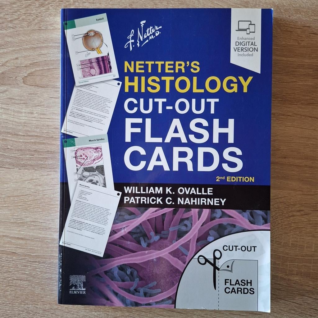 Netter's Histology cut-out flash cards  2nd edition, Boeken, Ophalen of Verzenden, Gelezen