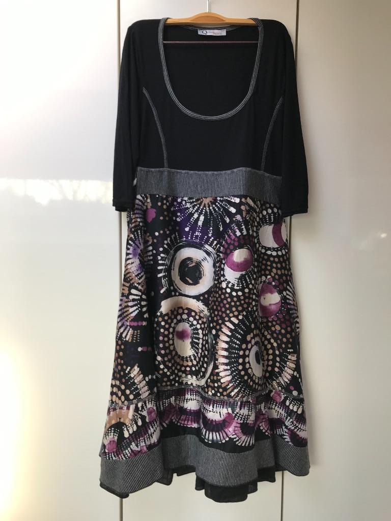 Robe noire et mauve Quinze Heures Trente - Taille L *, Taille 42/44 (L), Enlèvement ou Envoi, Comme neuf, Quinze Heures Trente
