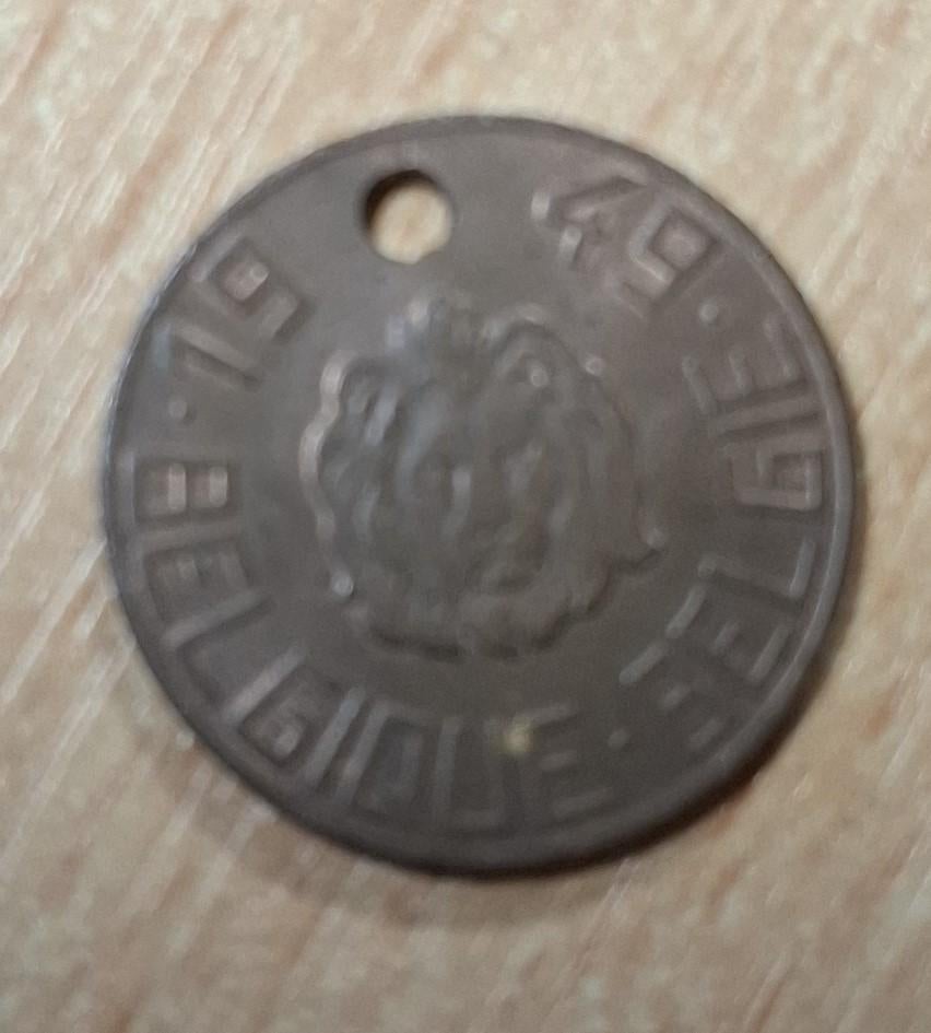 België - hondenpenning 1949, Ophalen of Verzenden, Brons