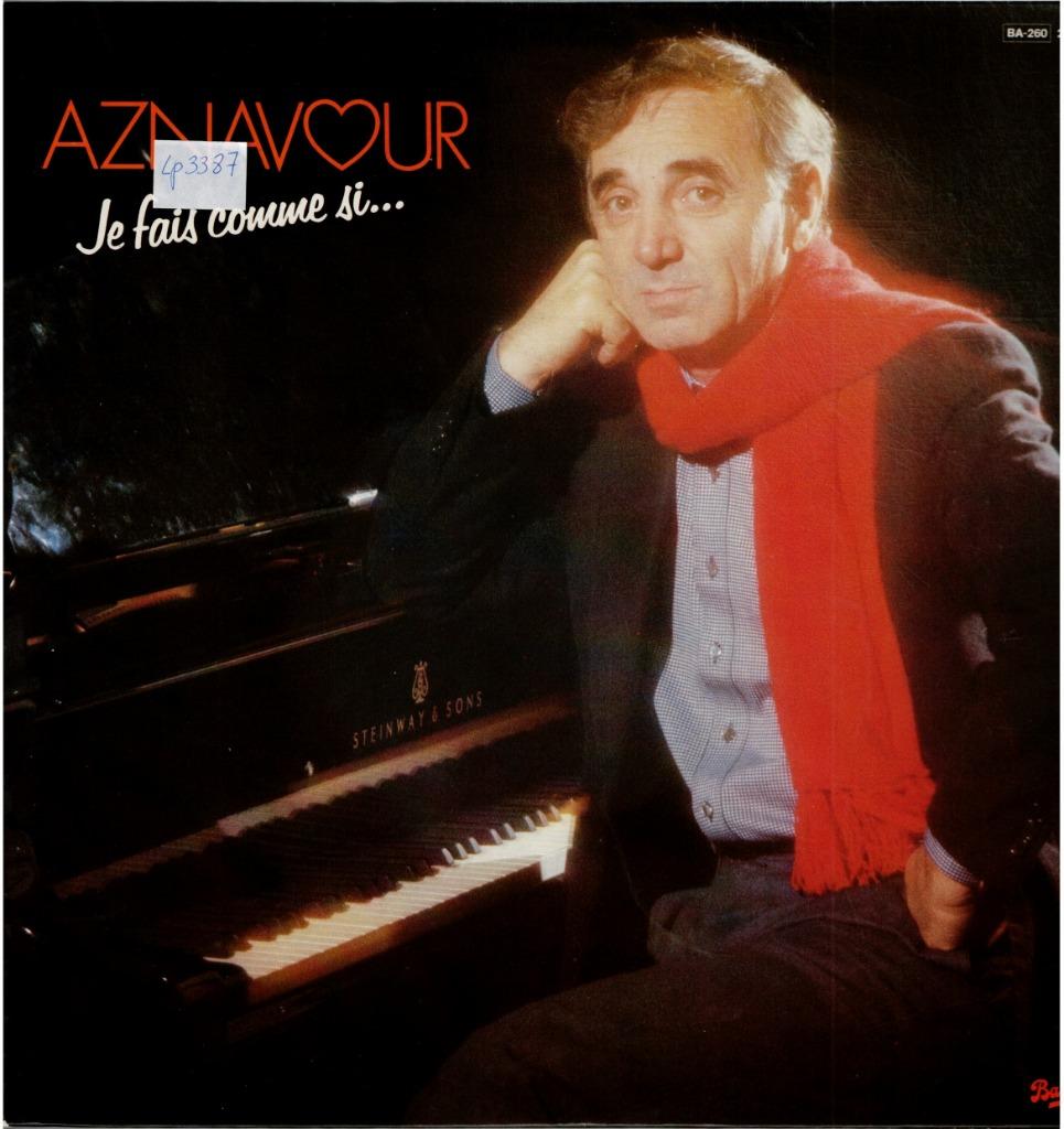 Vinyl, LP   /    Charles Aznavour – Je Fais Comme Si..., Enlèvement ou Envoi, Autres formats