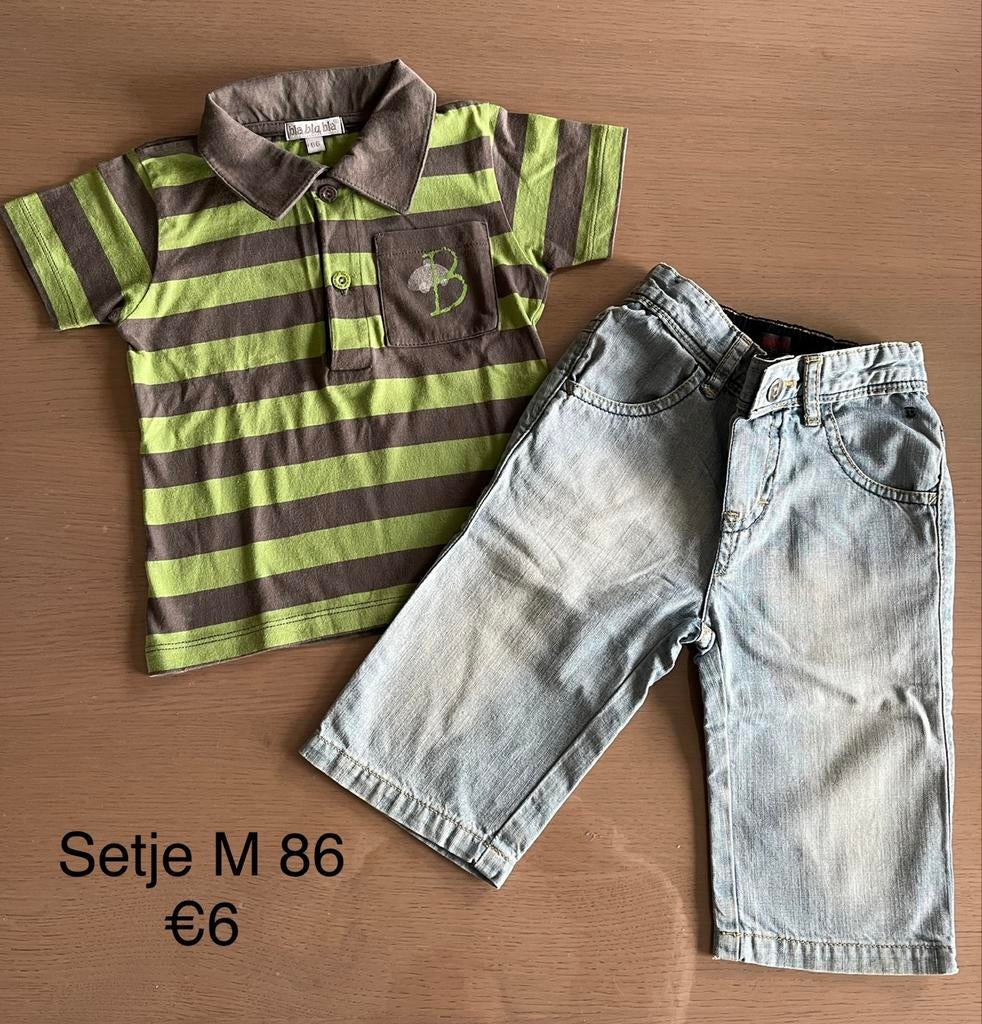 Setje - polo en jeans- M86, Ophalen of Verzenden, Zo goed als nieuw, Jongetje, Setje