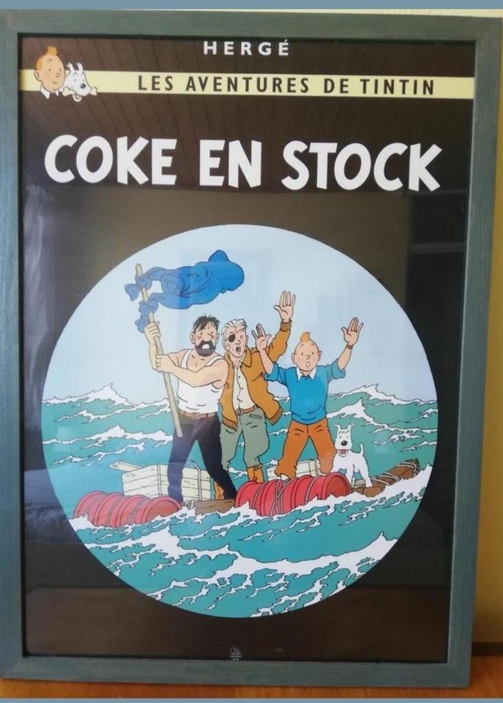 Affiche TINTIN, Enlèvement, Tintin, Comme neuf