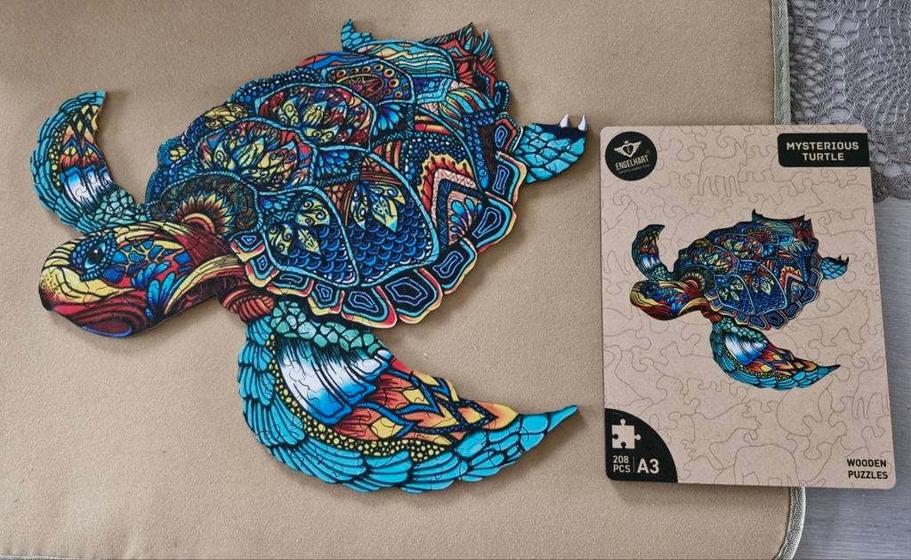Houten puzzels van dieren, Enlèvement ou Envoi, Moins de 500 pièces, Comme neuf, Puzzle