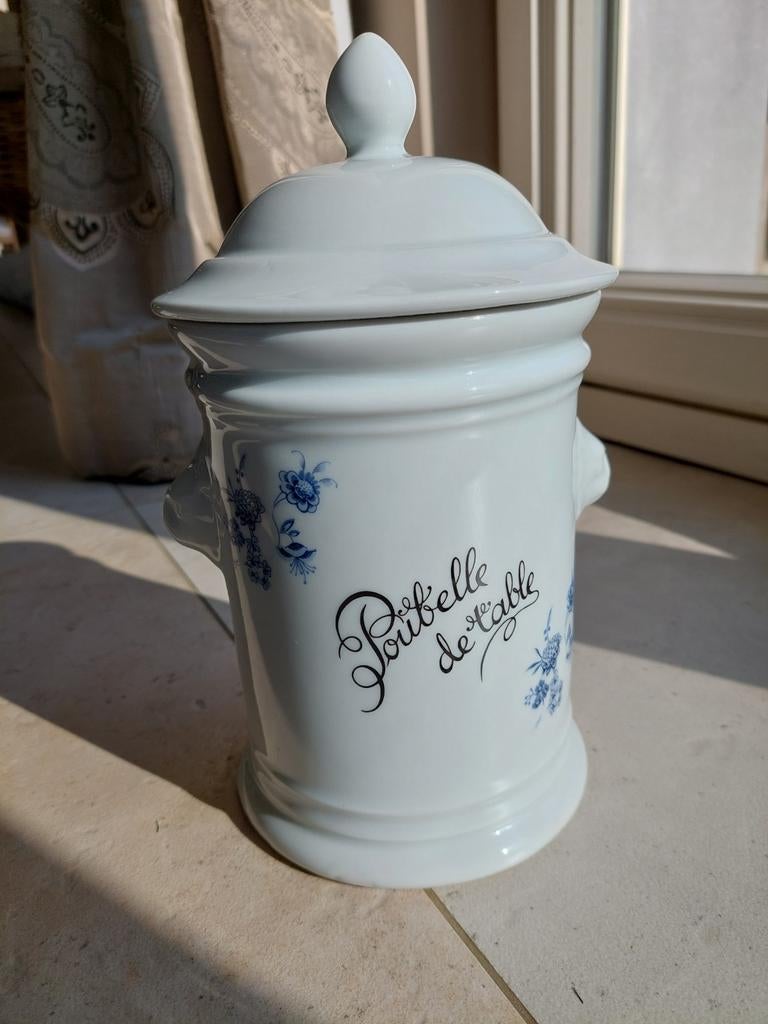 Poubelle de table porcelaine France paris 2, Maison & Meubles, Enlèvement ou Envoi, Comme neuf, Porcelaine