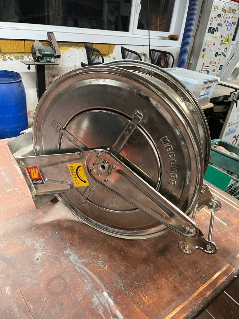 Slanghaspel INOX, Ophalen, Zo goed als nieuw, Tuinslanghaspel