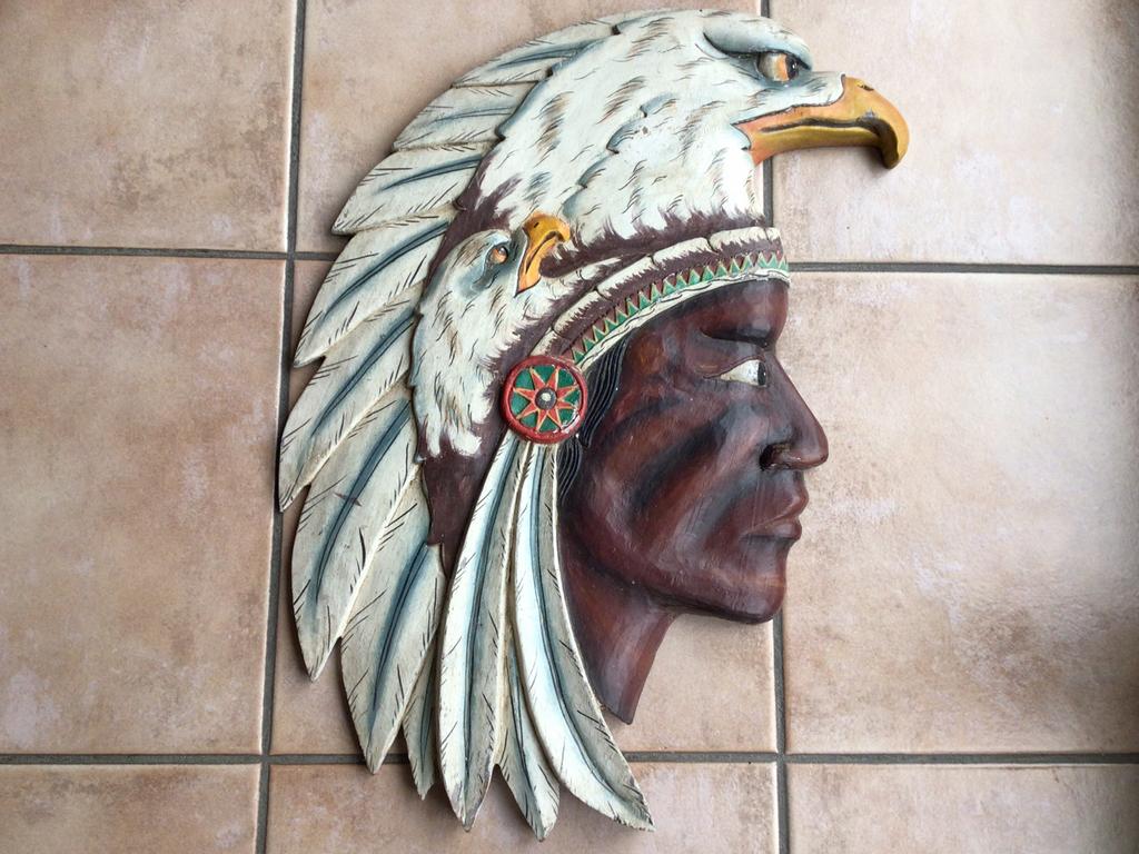 Décoration murale indienne avec aigle, Enlèvement, Utilisé