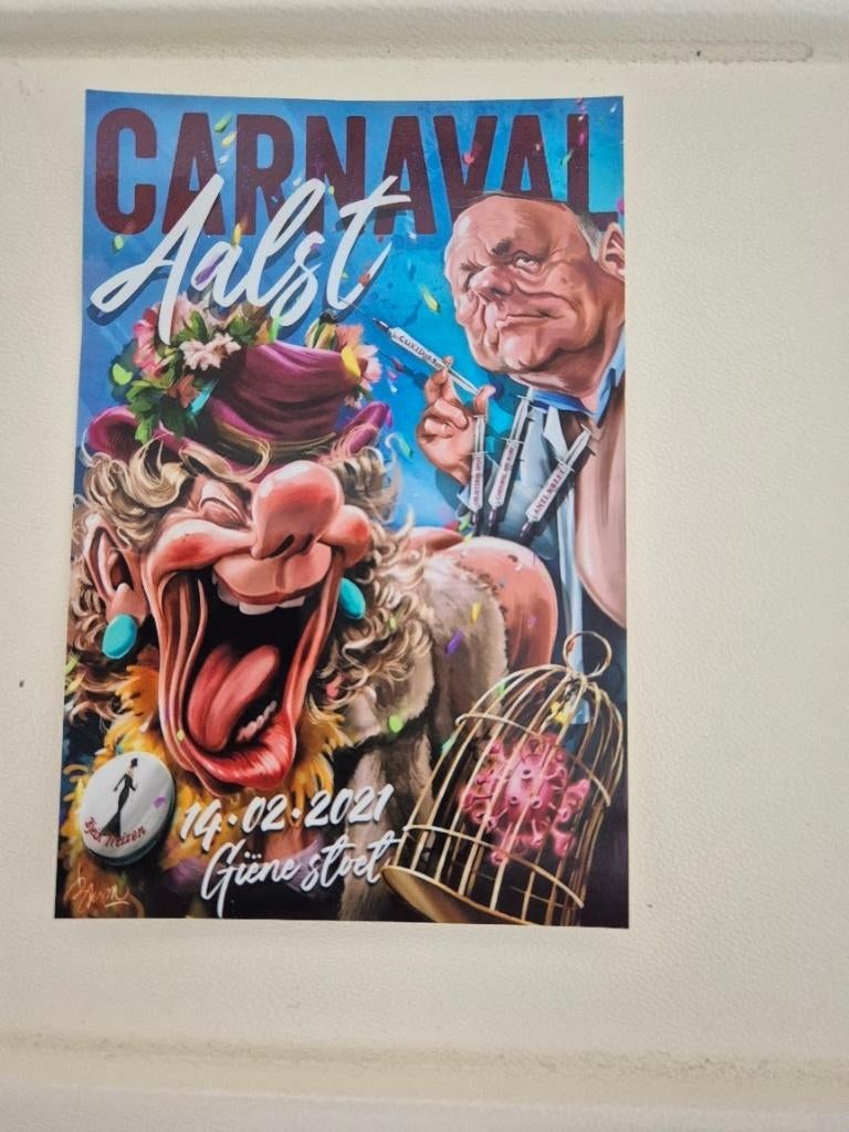 Carnaval Aalst foto's affiches 2020 - 2021, Verzamelen, Ophalen of Verzenden, Foto