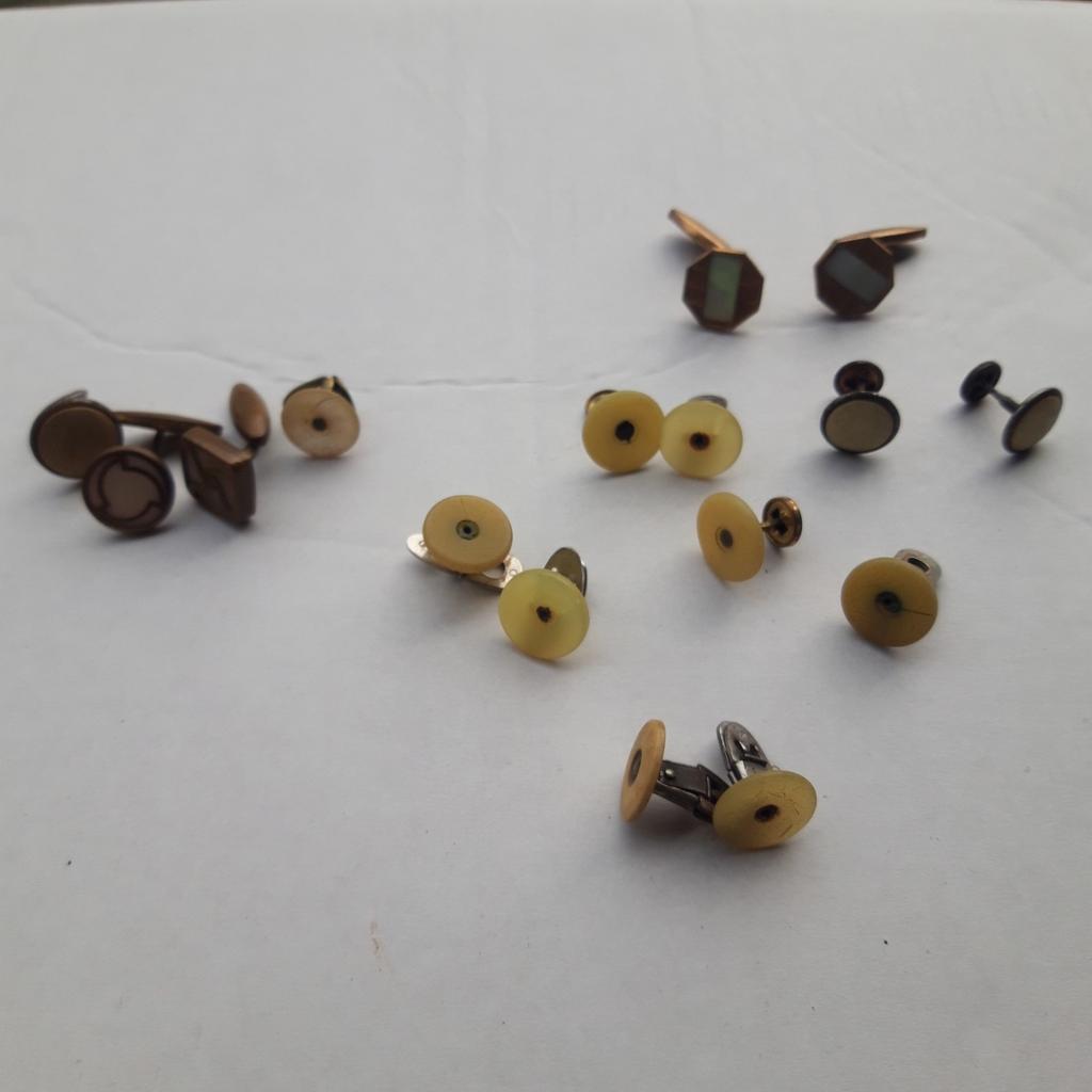 Lot de boutons de manchette vintage, Enlèvement ou Envoi