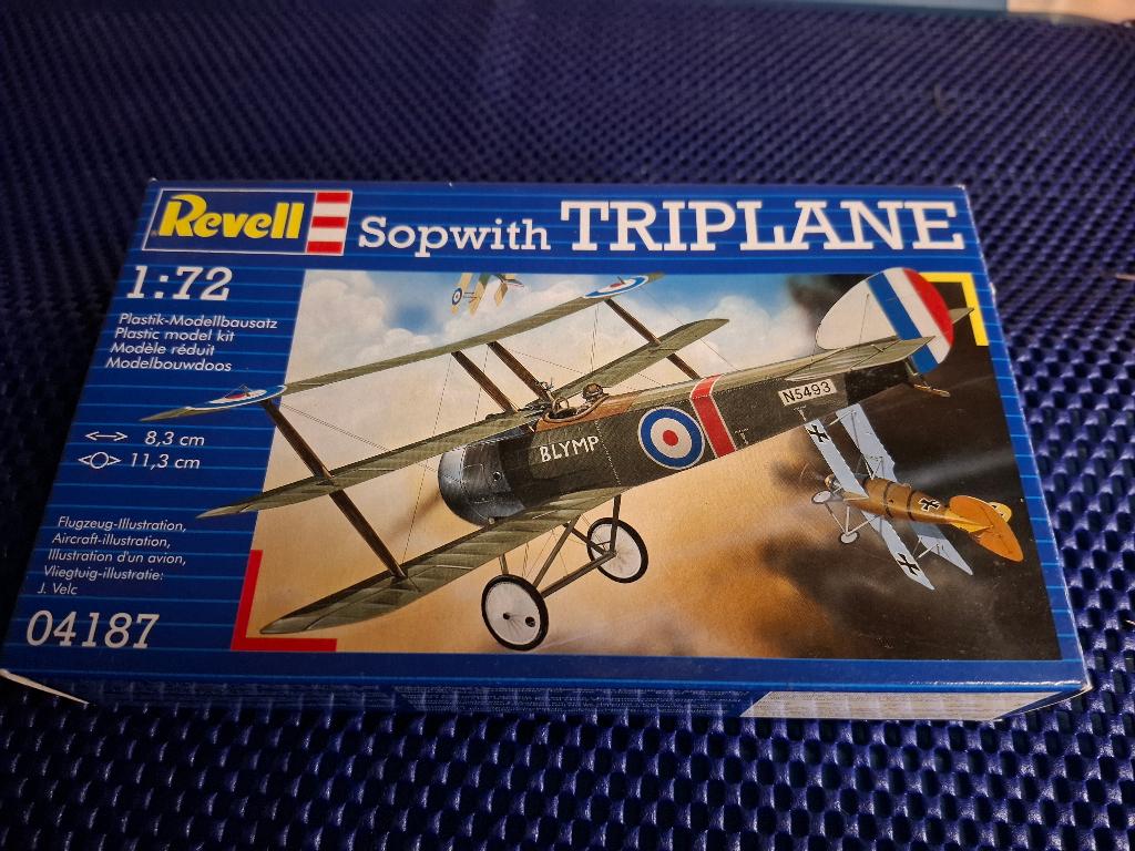 REVELL Sopwith Triplane 1/72 04187 vliegtuigmodel, Ophalen of Verzenden, Vliegtuig, Revell