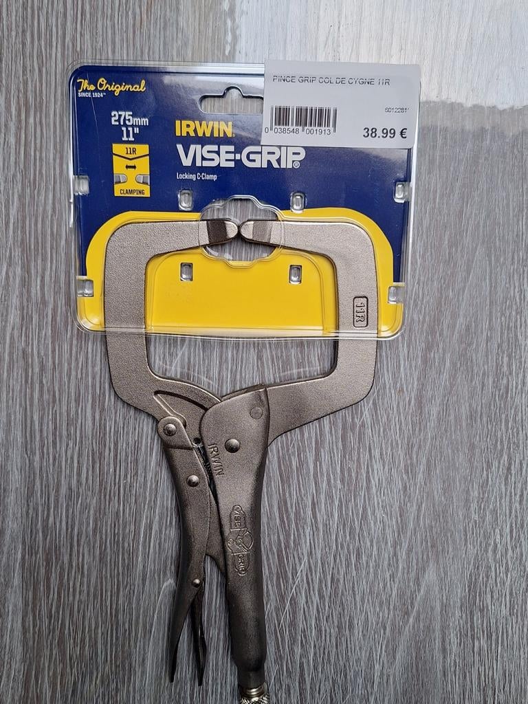 Pince grip col de cygne irwin 11r 275mm valeur 39€, Enlèvement, Neuf