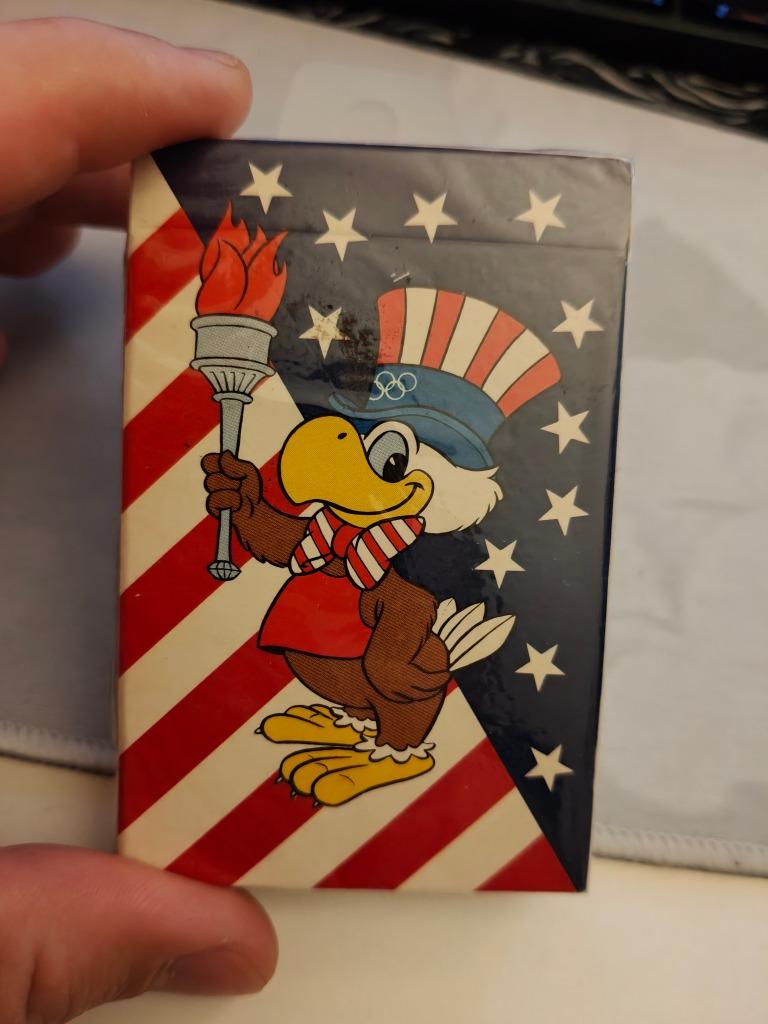 jeu de carte Vintage Sam the Olympic Eagle JO 1984 USA neuf, Collections, Enlèvement ou Envoi, Neuf, Carte(s) à jouer