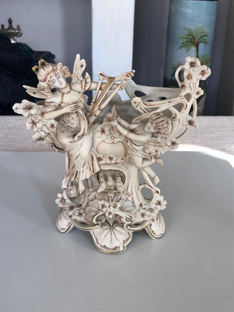 Art Nouveau biscuit beeld, Antiquités & Art, Enlèvement ou Envoi