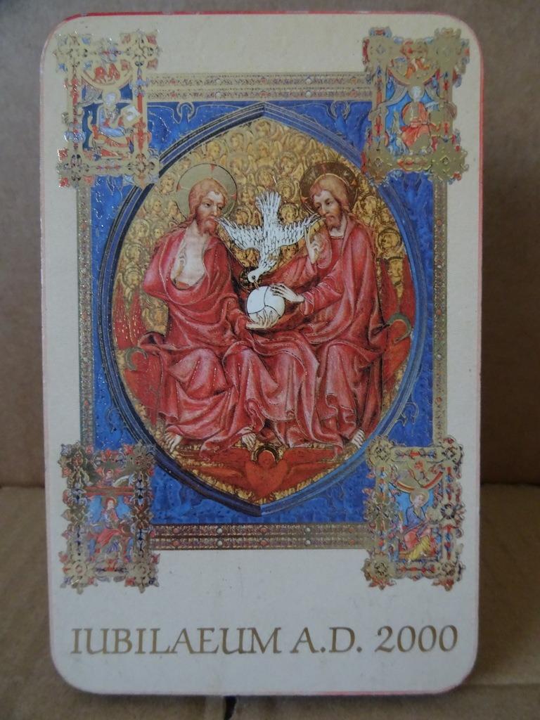 Icoon Jubilaeum A.D. 2000 icoon ikoon Jubilaeum 9x14 cm, Ophalen of Verzenden, Zo goed als nieuw, Overige typen, Christendom | Katholiek