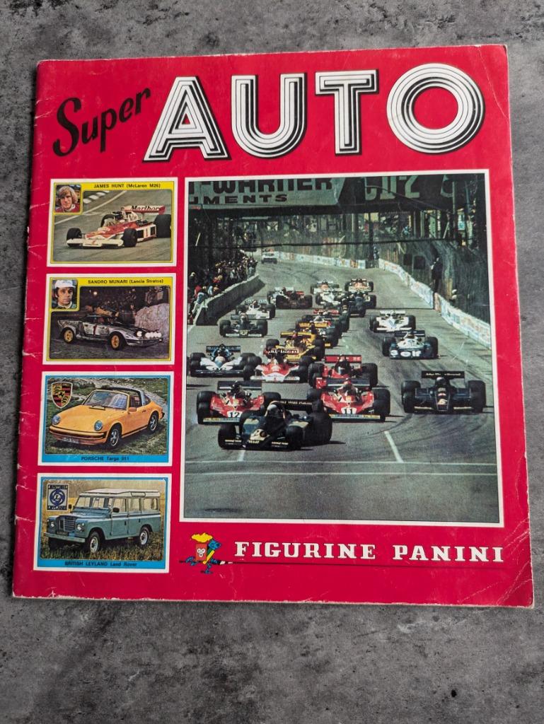 Panini SUPER AUTO  anno 1977 LEEG STICKER ALBUM, Verzenden, Sticker