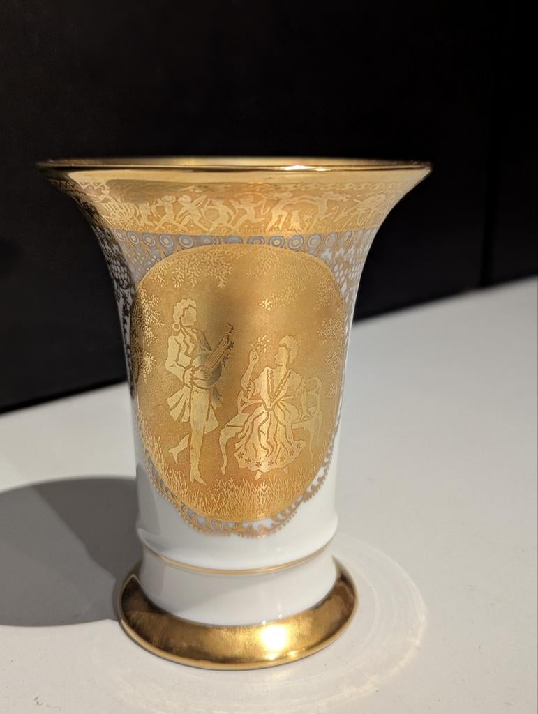 Uniek antiek porselein vaasje. Karlsbader., Antiek en Kunst, Ophalen