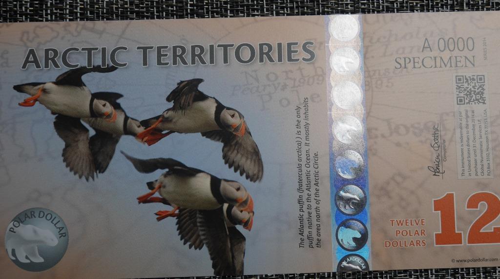 Billet Arctic Territories 2014 Polymère, Timbres & Monnaies, Billets de banque | Océanie, Envoi, Billets en vrac