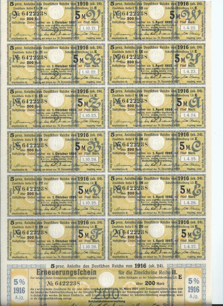 Anleiches Deutsche Reich 5 RM, Ophalen of Verzenden