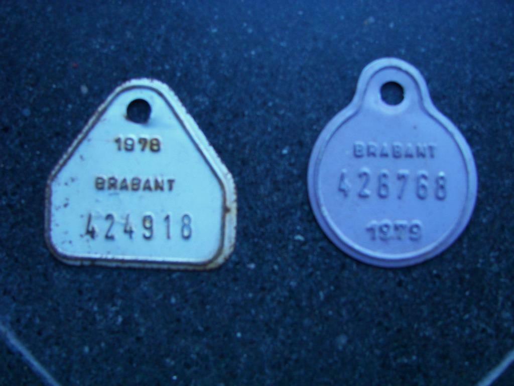 anciennes plaques de vélo (Brabant), Enlèvement ou Envoi, Utilisé