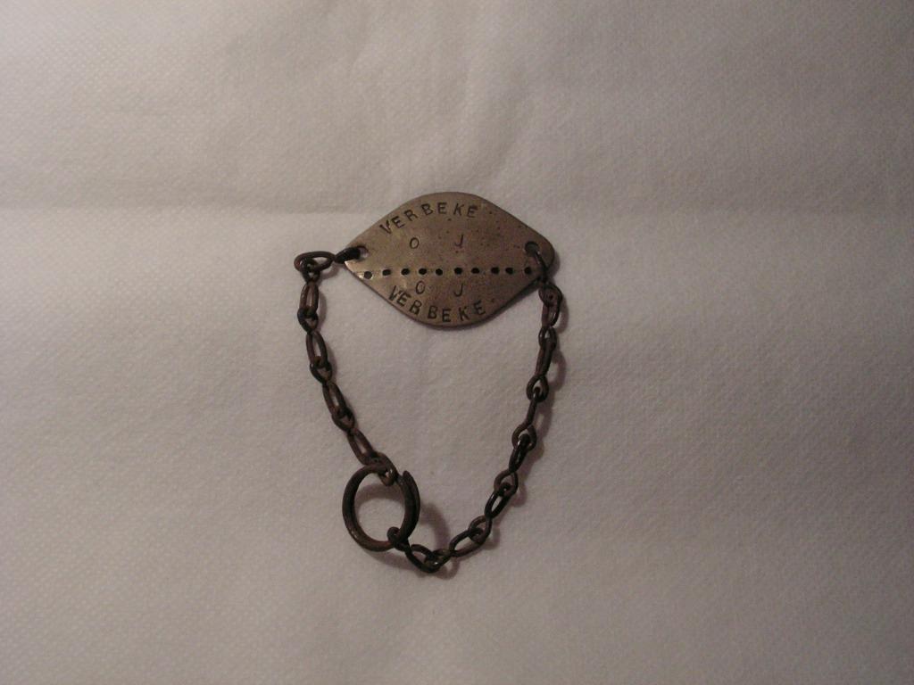 Dog Tag Belgie 1ste WO, Ophalen of Verzenden