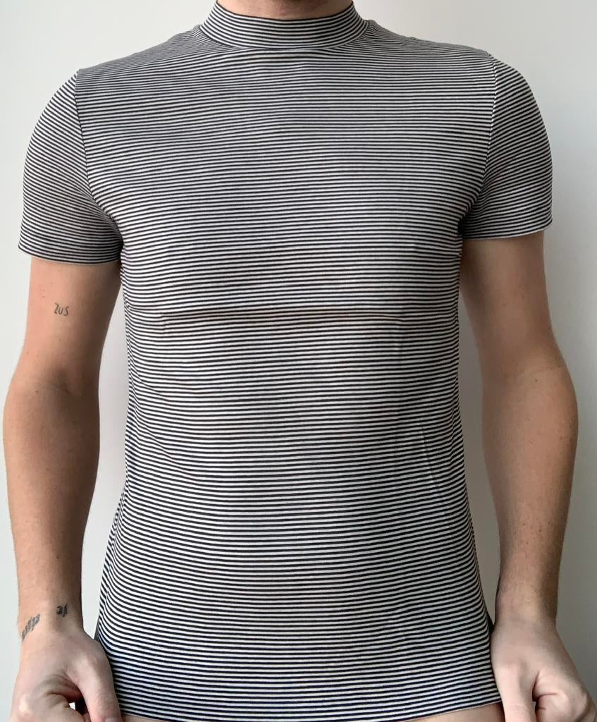 T-shirt COS rayé noir et blanc taille S, Enlèvement ou Envoi, COS, Comme neuf, Blanc