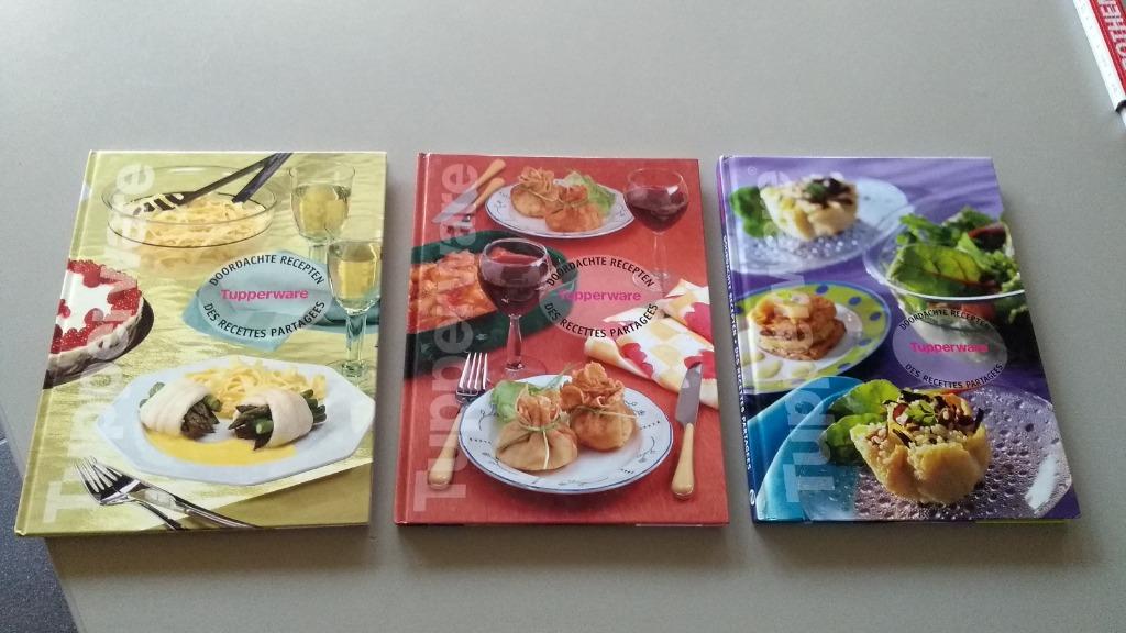 Tupperware kookboeken doordachte recepten 3 delen, Huis en Inrichting, Ophalen of Verzenden, Zo goed als nieuw