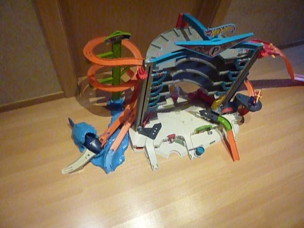 garage Hot Wheel, Enfants & Bébés, Comme neuf, Enlèvement, Circuit, Hot Wheels