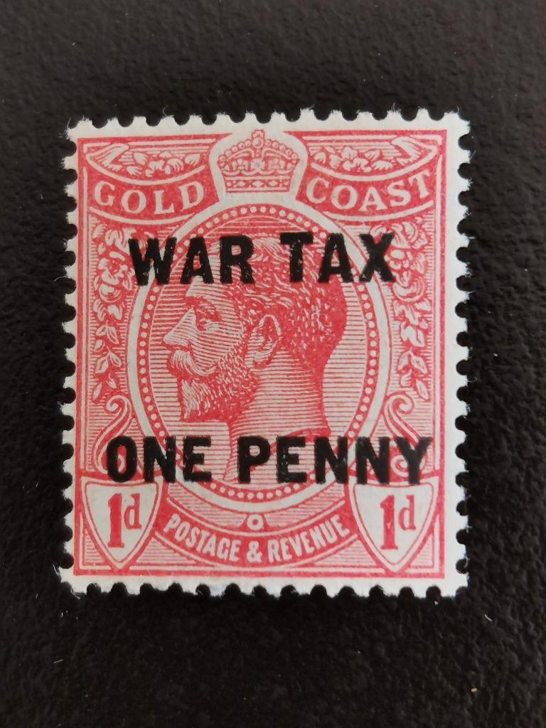 Gold Coast 1918 - surimprimé WAR TAX ONE PENNY, Enlèvement ou Envoi