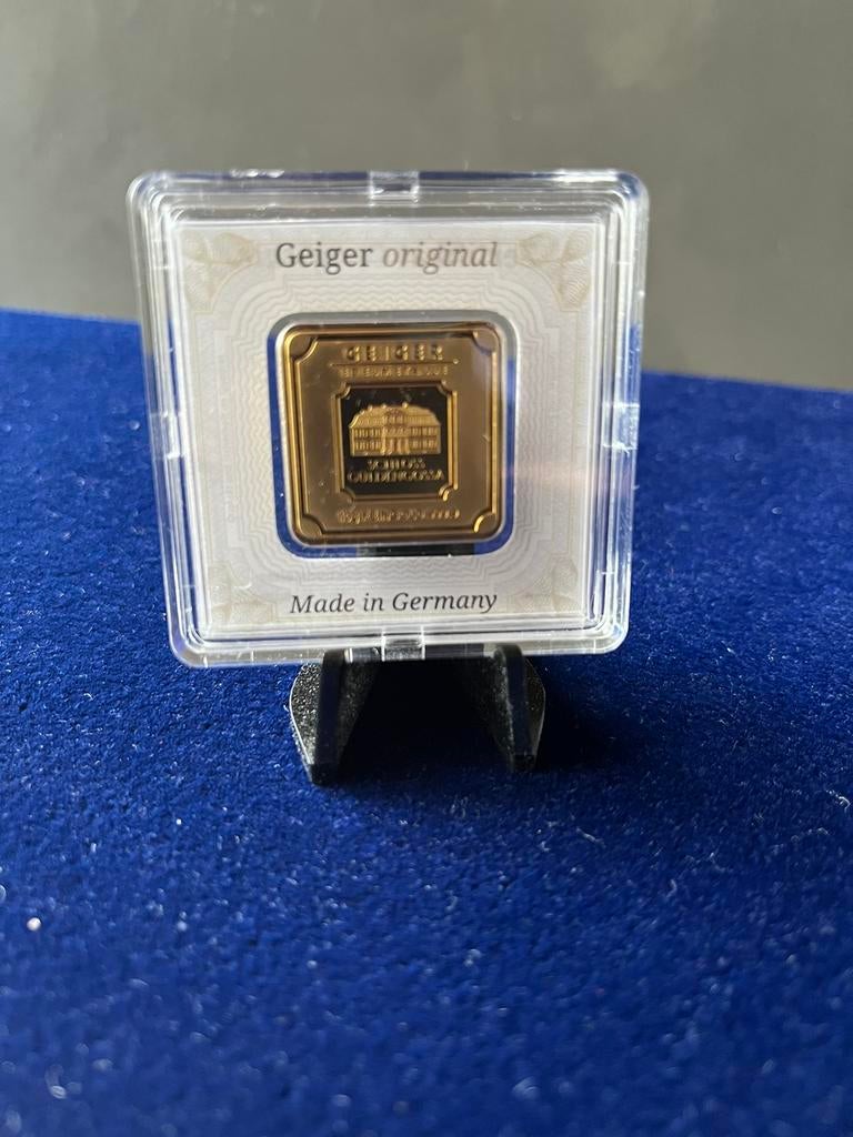 Lingot d'or Geiger, Timbres & Monnaies, Métaux nobles & Lingots, Or, Enlèvement ou Envoi