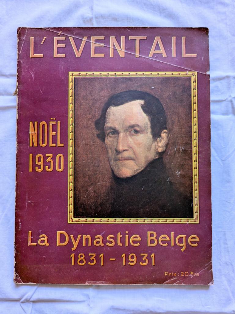 Vintage tijdschrift L'Eventail Noël 1930 Belgische dynastie, Ophalen of Verzenden, 1920 tot 1940, Tijdschrift