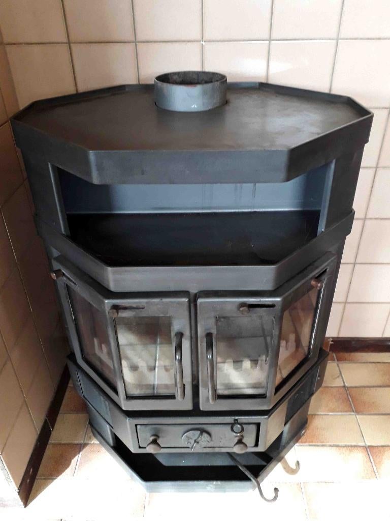 Houtkachel, Huis en Inrichting, Kachels, Ophalen, Gebruikt, Houtkachel, Vrijstaand