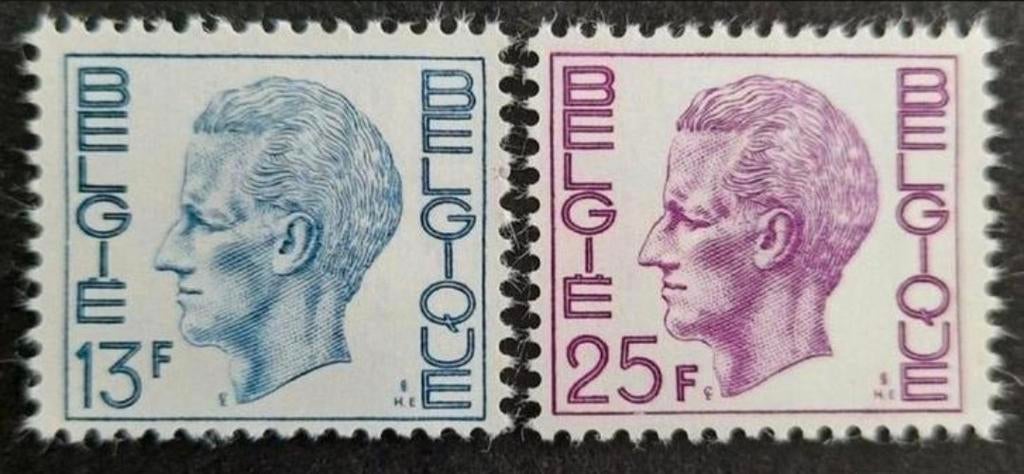 België: OBP 1747/48 ** Elström 1975., Koninklijk huis, Frankeerzegel, Ophalen of Verzenden, Zonder stempel