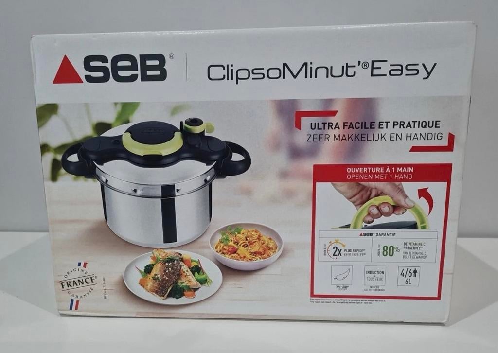 Cocotte-minute Seb ClipsoMinut' Easy 6L, Enlèvement ou Envoi, Neuf, Inox, Casserole ou Cocotte-minute