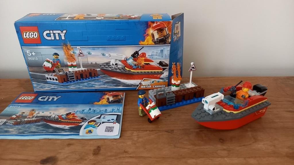 Lego City 60213 Brand aan de kade, Ophalen of Verzenden, Zo goed als nieuw, Lego