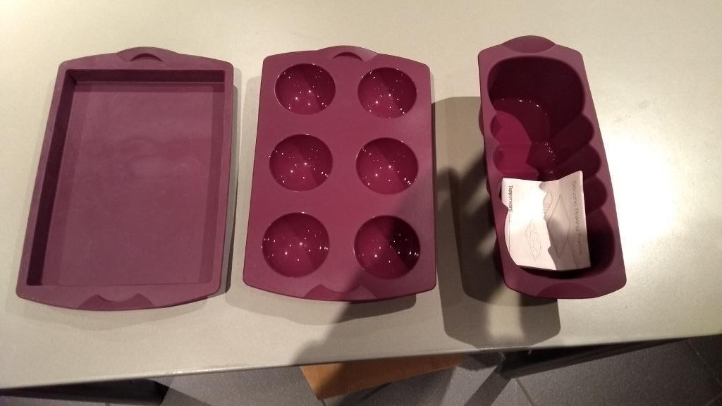 Tupperware multiflex bakvormen paars, Ophalen of Verzenden, Zo goed als nieuw, Paars