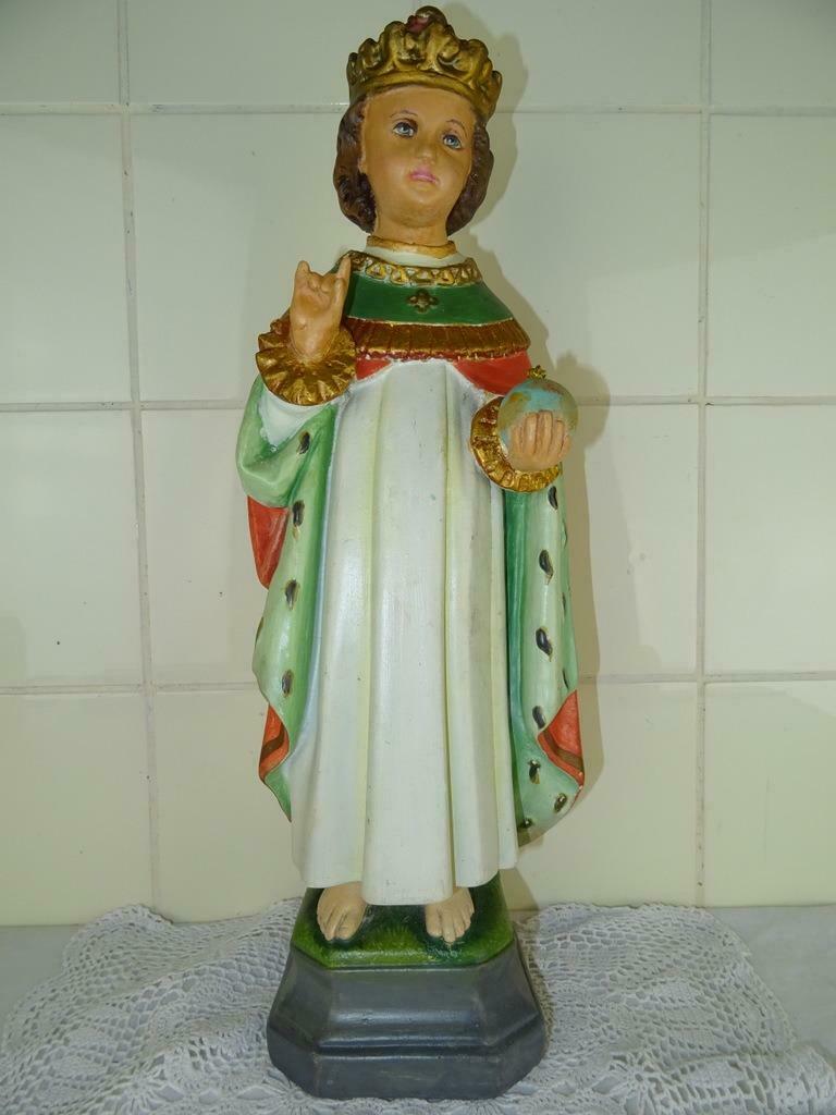 Statue de Jésus Statue antique Enfant Jésus de Prague 43cm, Enlèvement ou Envoi