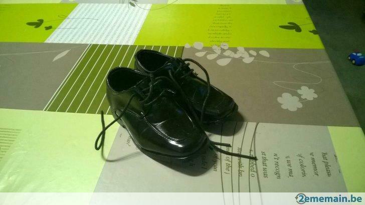 Chaussures classiques enfants, Ophalen of Verzenden, Gedragen, Zwart, Veterschoenen