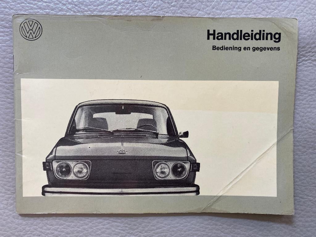 Handleiding Volkswagen "412 Injectie" - Aug 1972, Ophalen of Verzenden, Gelezen