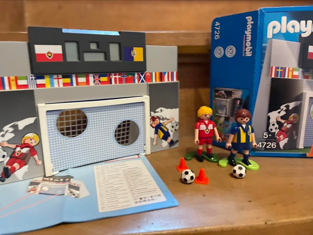 Mur de football Playmobil 4726 avec joueurs, Enlèvement ou Envoi, Comme neuf, Ensemble complet