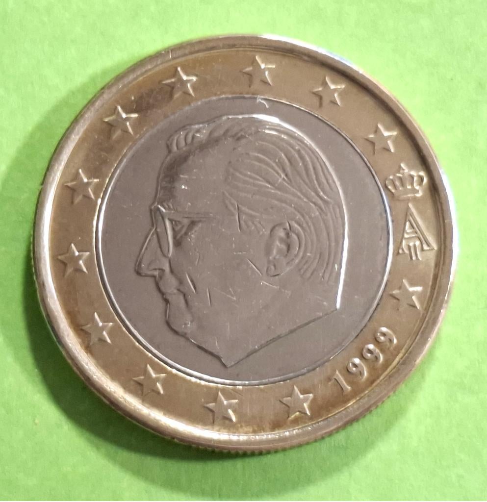 Belgische munt - 1 euro - 1999, Postzegels en Munten, Verzenden, België, 1 euro, Losse munt