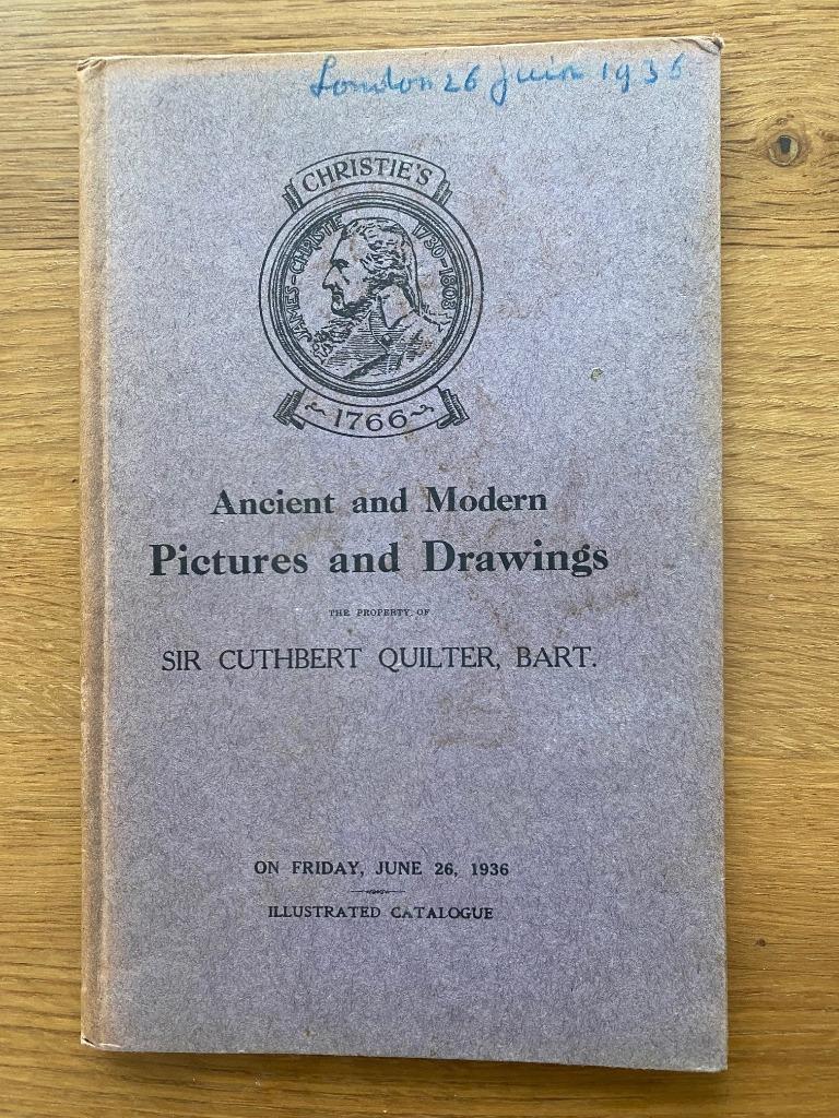 Christie's veilingcatalogus 1936, schilderjaar, Antiek en Kunst, Kunst | Schilderijen | Klassiek, Ophalen