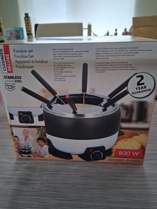 Fondue-set, Elektronische apparatuur, Gourmetstellen, Ophalen of Verzenden, Nieuw