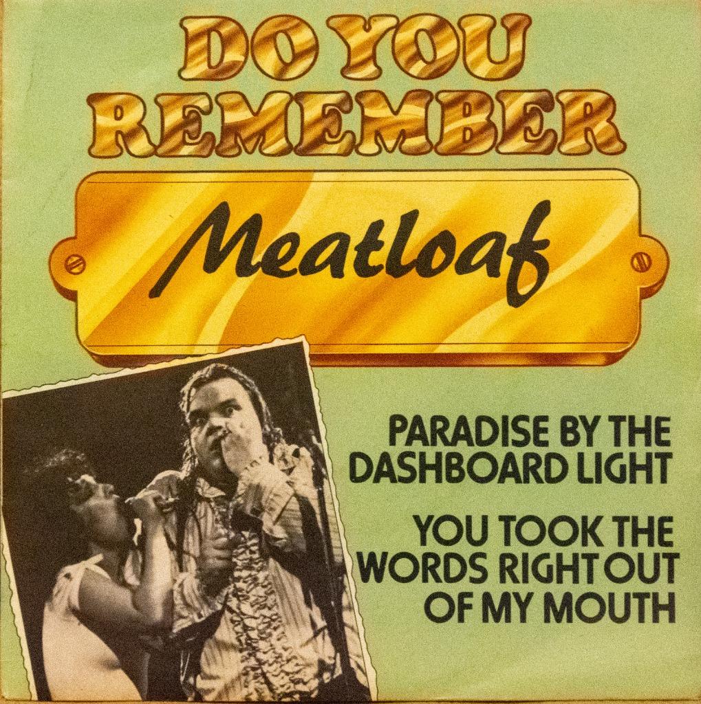 Meatloaf single en vinyle - Paradise by the dashboard light, Enlèvement ou Envoi, Comme neuf, Pop