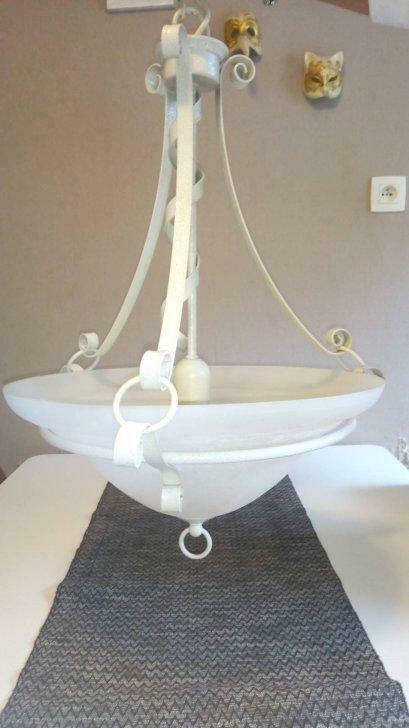 Witte lamp, Ophalen, Gebruikt, Glas